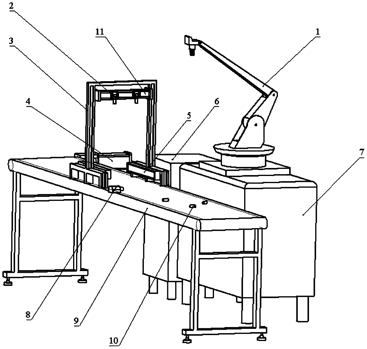 Pose identifying and grabbing device and method based on binocular vision