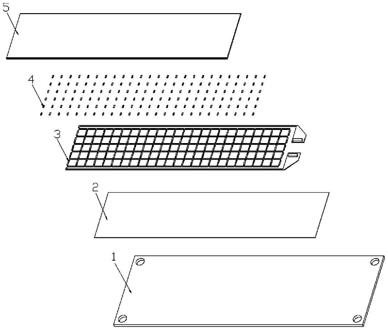 LED surface light source light engine based on honeycomb arrangement and production method thereof