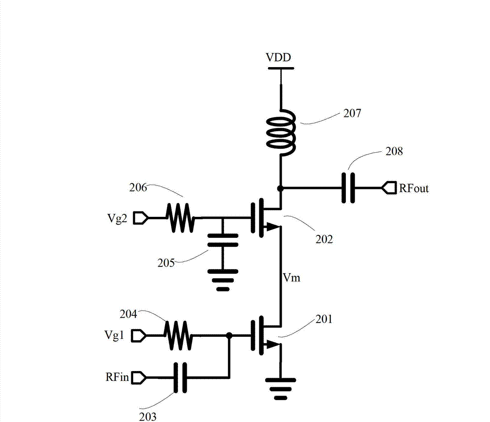 Biasing circuit suitable for low noise amplifier