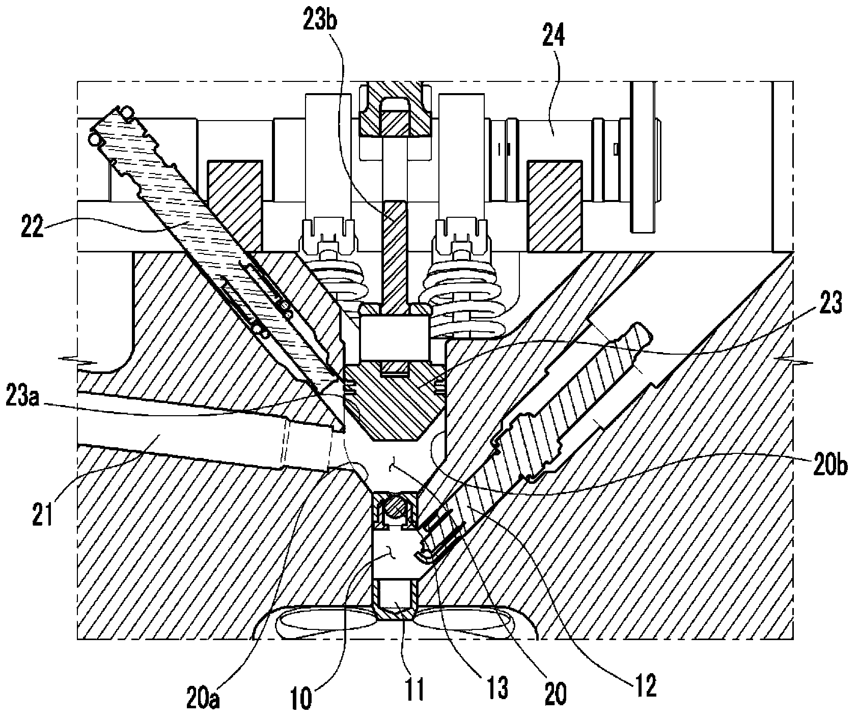 Pre-chamber structure for piston engine