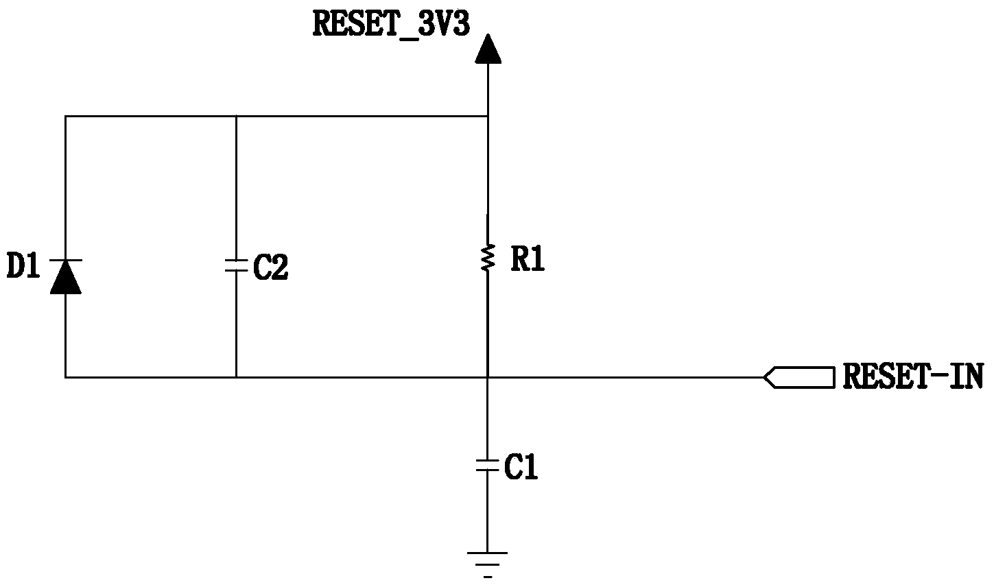 RC reset circuit with power supply inspection and control function