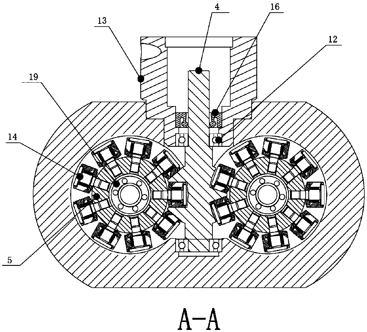 Roller worm speed reducer