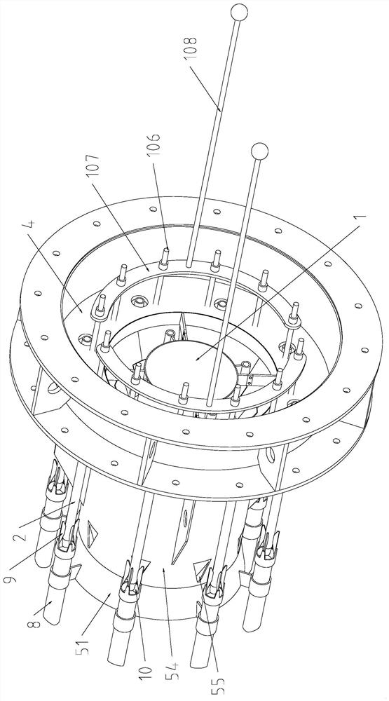 Gas flow vector control device