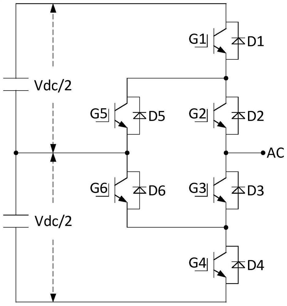 Three-level topology ANPC four-quadrant operation modulation method