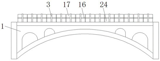 Emergency anti-collision bridge capable of rapidly building simple bridge through railings