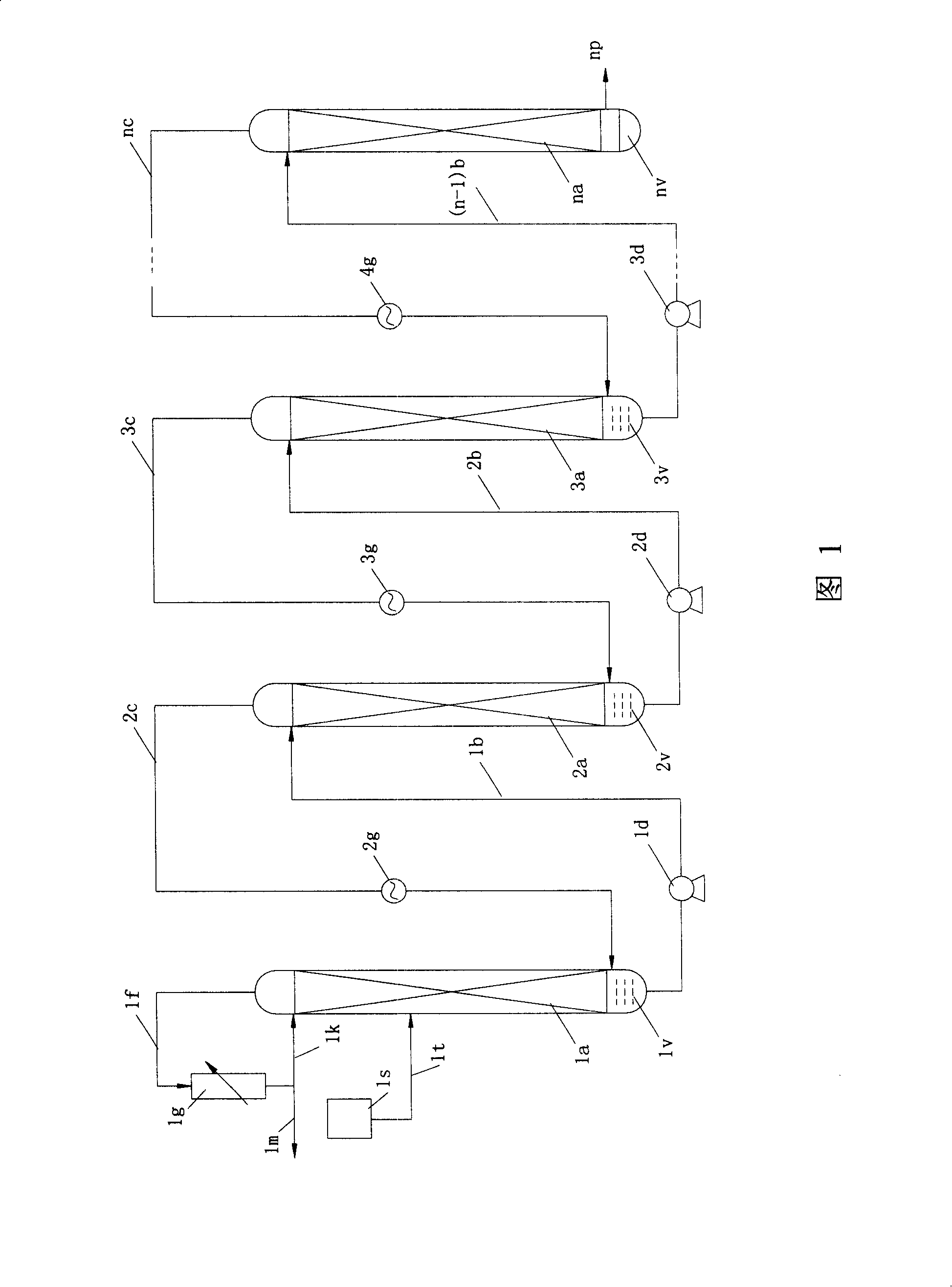 Method for producing doubly labelled water by water distillation and distillation equipment for enrichment production of doubly labelled water
