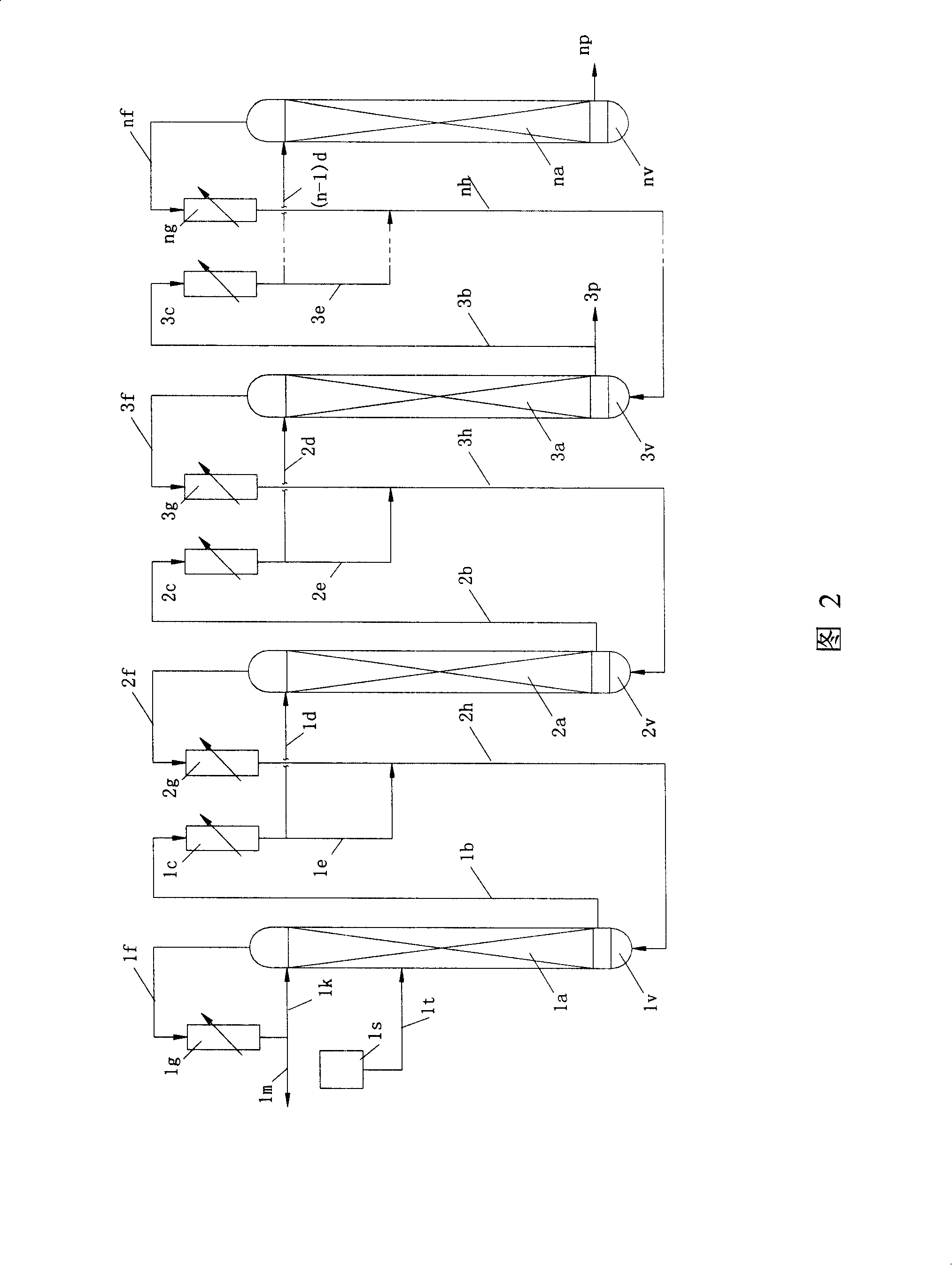 Method for producing doubly labelled water by water distillation and distillation equipment for enrichment production of doubly labelled water