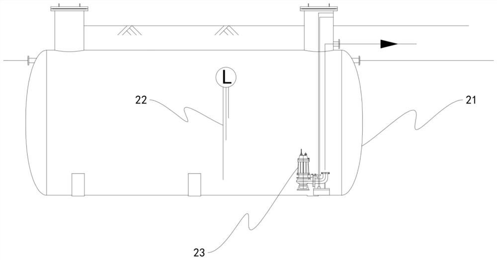 Sewage lifting and treatment system