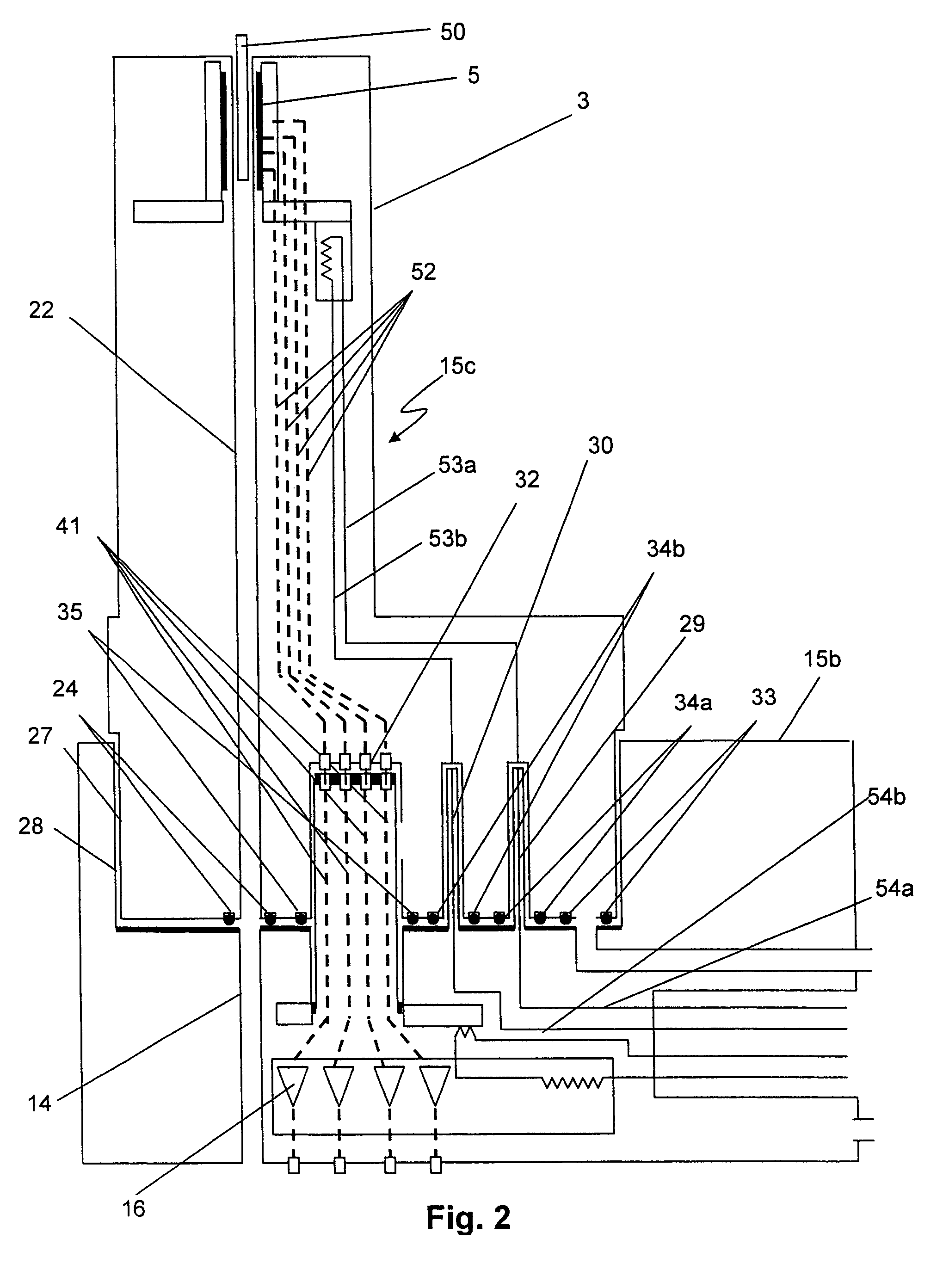 Cooled NMR probe head which can be coupled