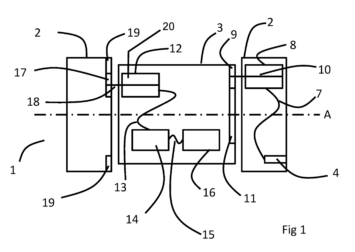 Subsea apparatus for monitoring density or integrity of a subsea structure or its contents and method for generating power on a rotating part of a subsea apparatus for monitoring density or integrity of the subsea structure or its contents