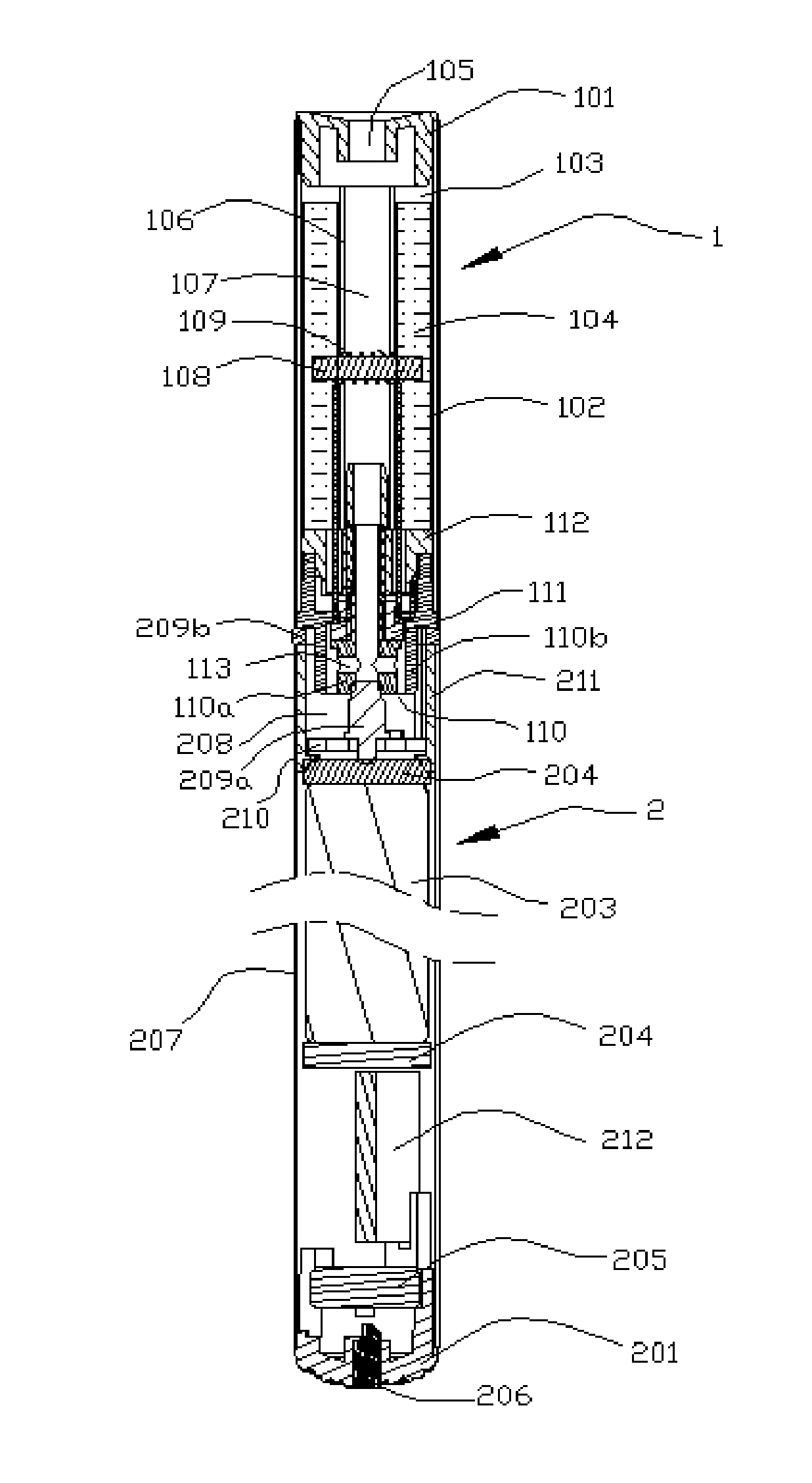 Electronic cigarette, atomizing device, power pole and charger connector