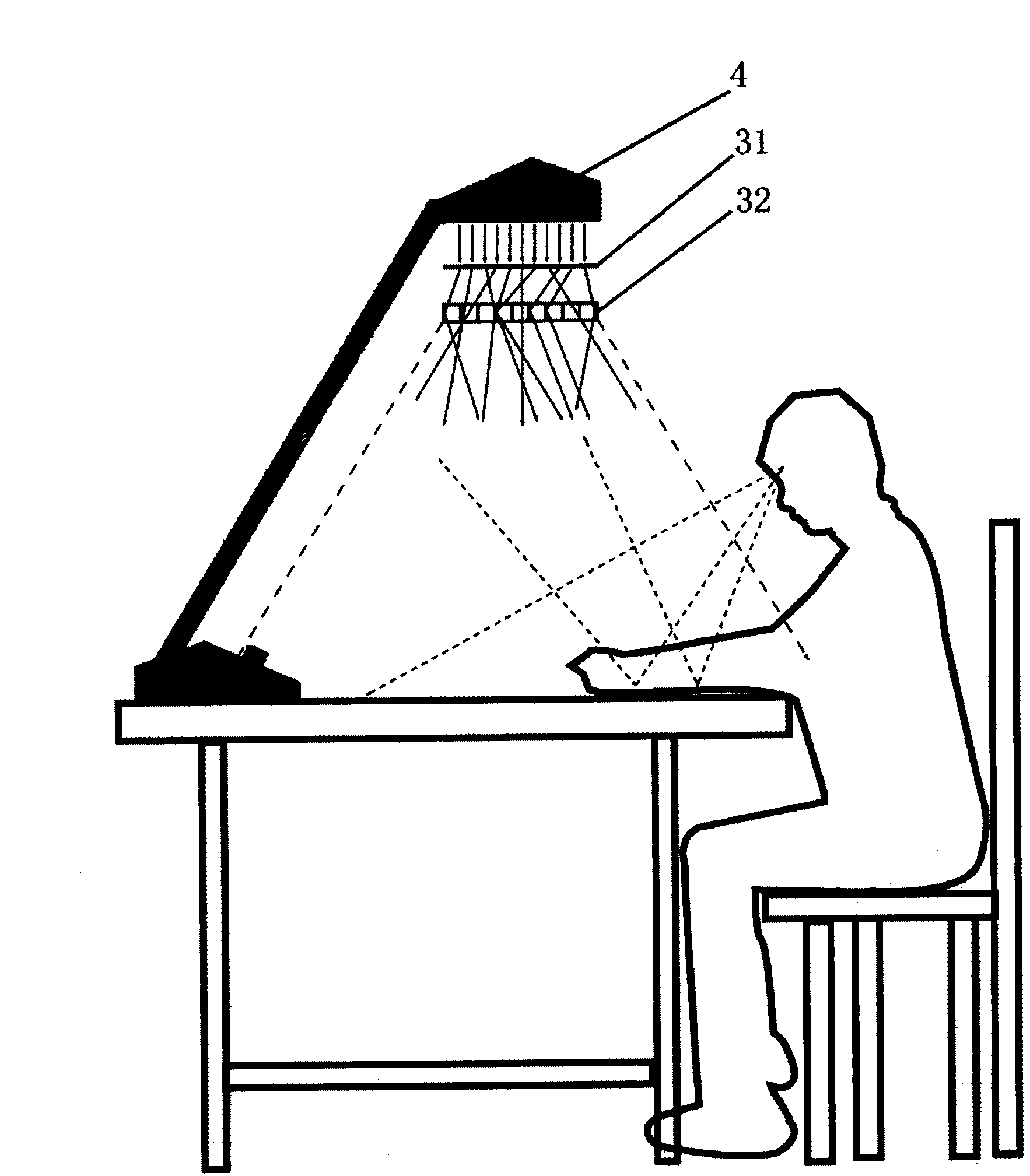Anti-glare structure of lamp