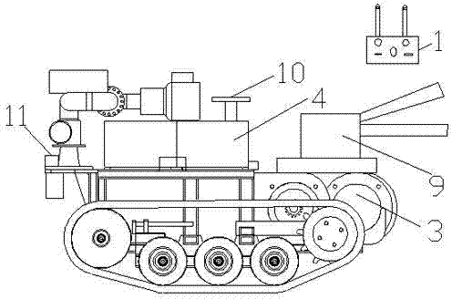 All-terrain crawler-type multifunctional fire fighting truck