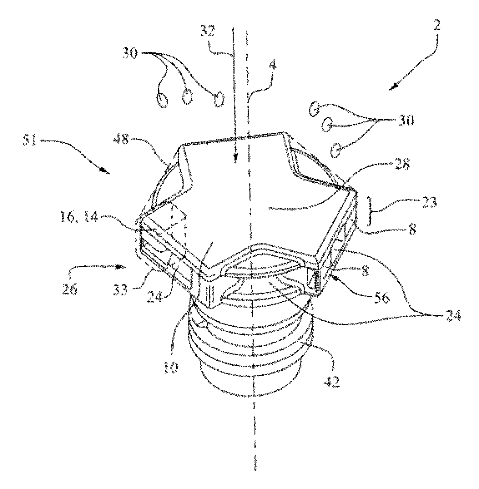 Dishwasher and inlet bolt