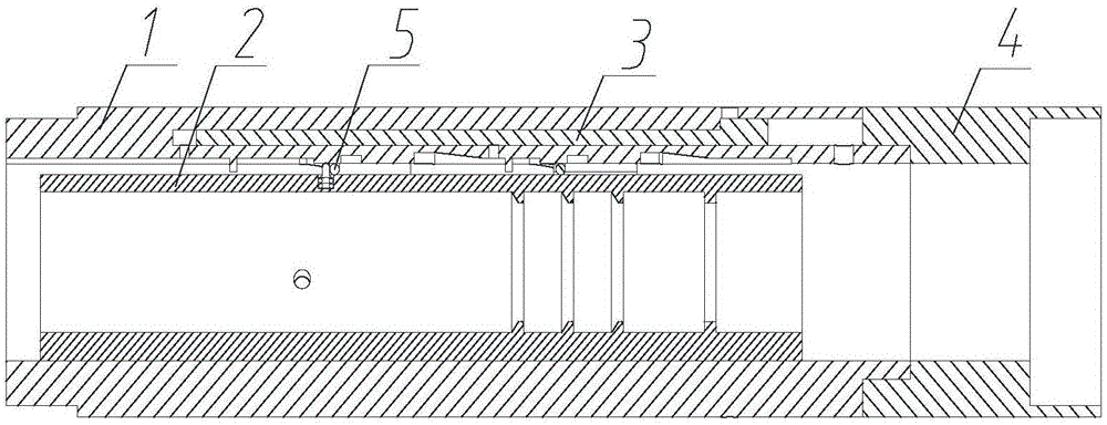 Full-bore multistage-key switch type fracturing slide sleeve