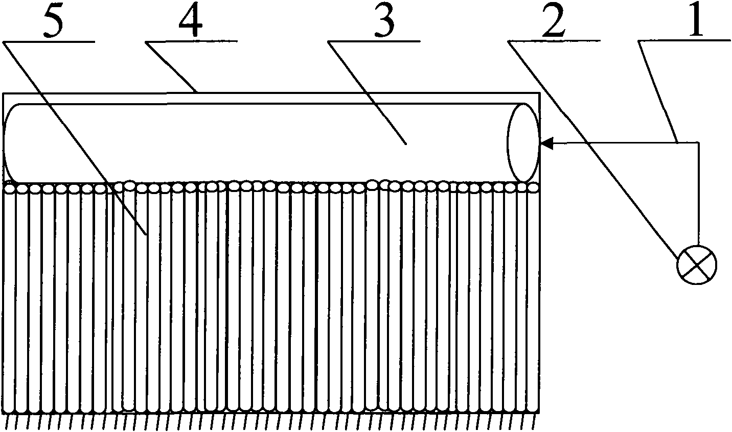 Fire protection water screen isolation belt