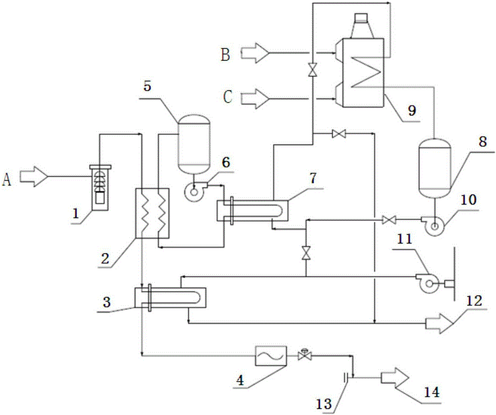 Floating liquefied natural gas regasification system for low-temperature water area