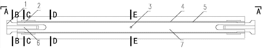 Steel channel sleeve restraining linear pure steel buckling restrained brace and manufacturing method thereof