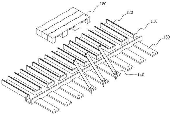 An anchoring device for vibrating and shaping concrete used for building side walls of deep foundation pit modules