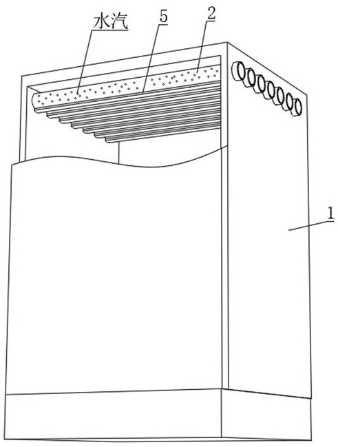 A self-opening dehumidification distribution cabinet
