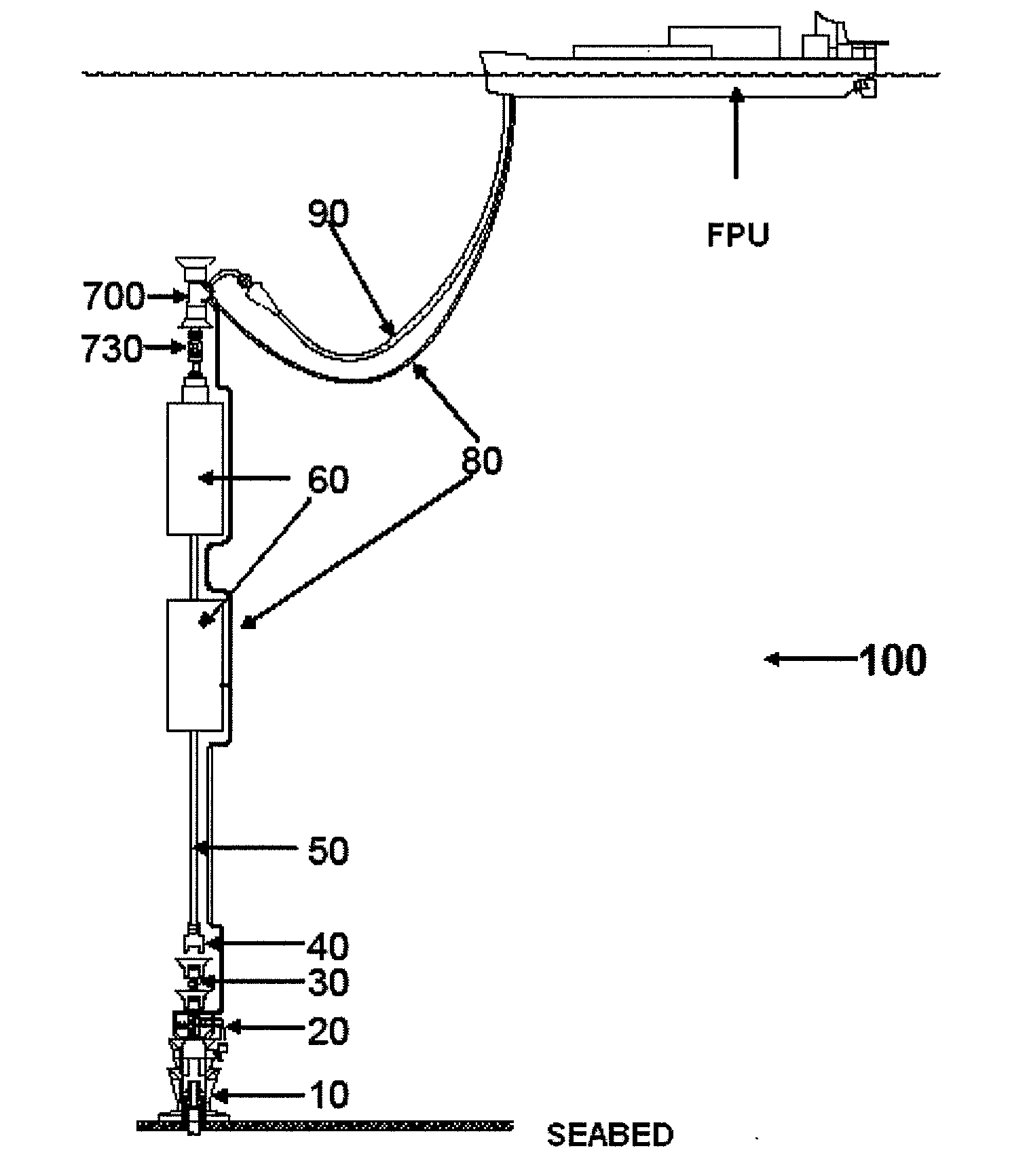 Free standing riser system and method of installing same