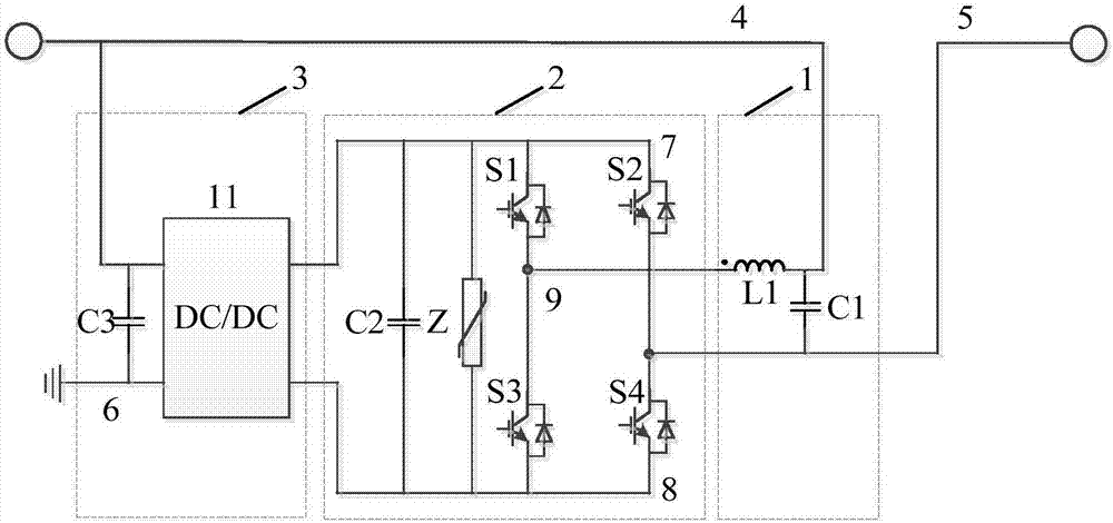 Fault current controller of DC power distribution network and control method