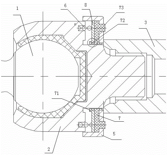 Damping and noise reducing device for steering pull rod inner ball joint assembly