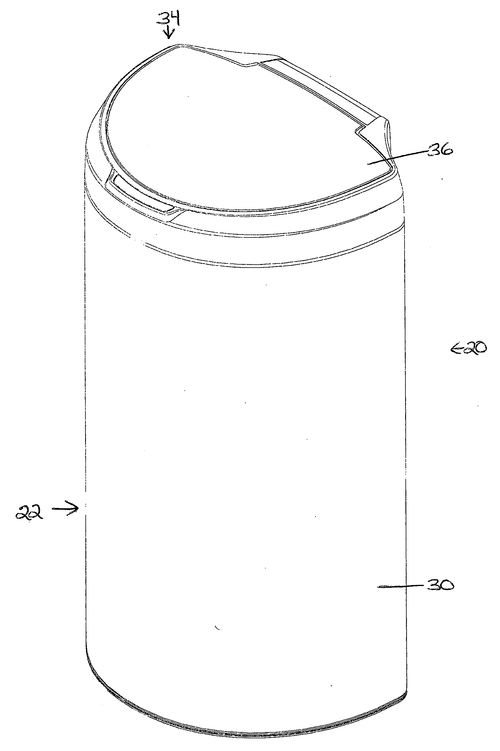 Trash Can With Power Operated Lid