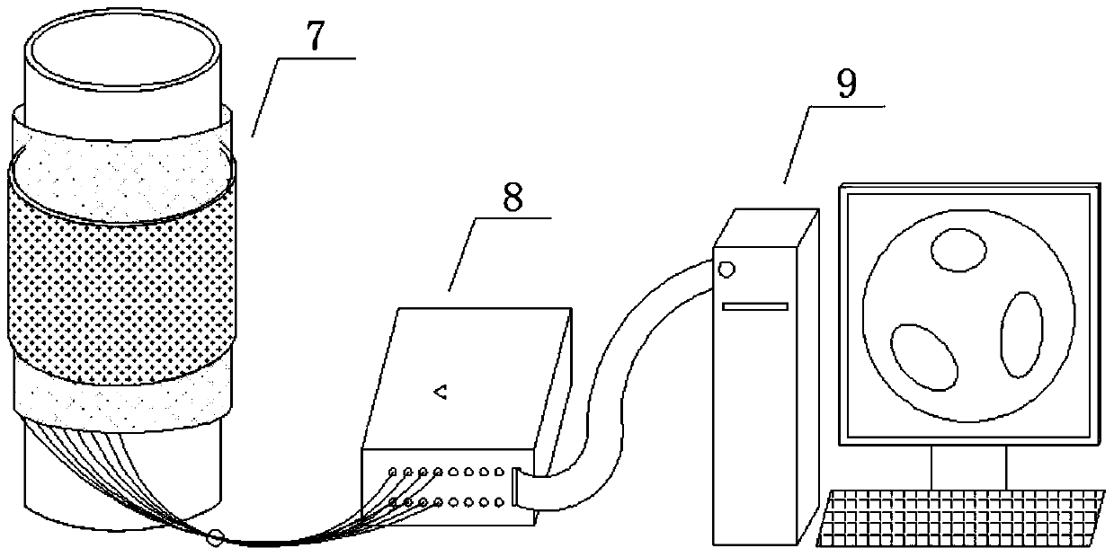 A high-temperature electrical capacitance tomography sensor and its preparation method