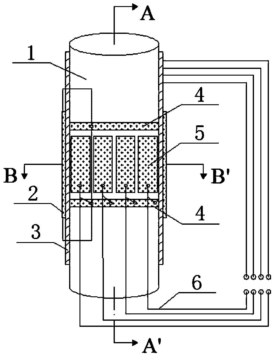 A high-temperature electrical capacitance tomography sensor and its preparation method