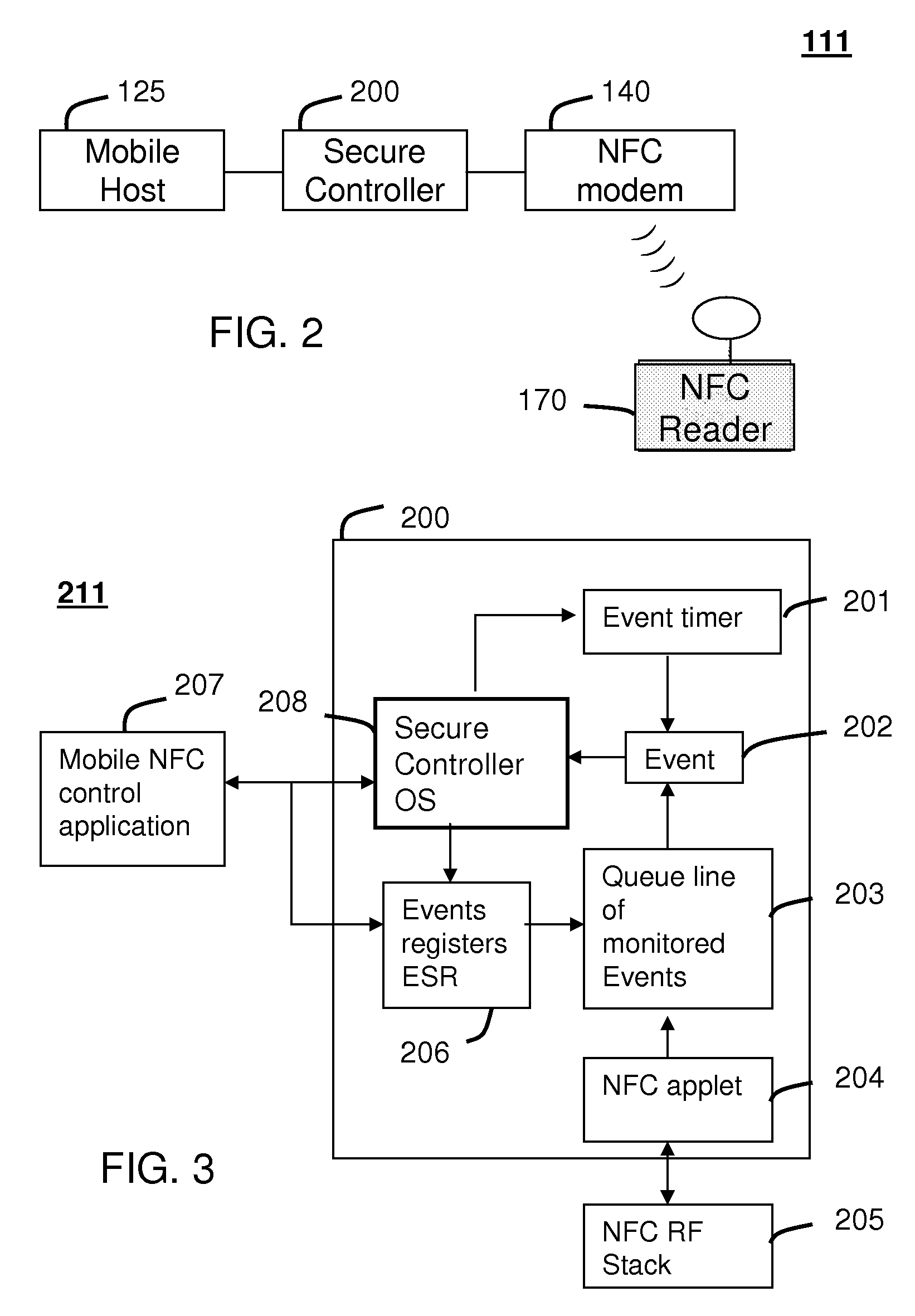 Method and system for monitoring secure applet events during contactless rfid/nfc communication