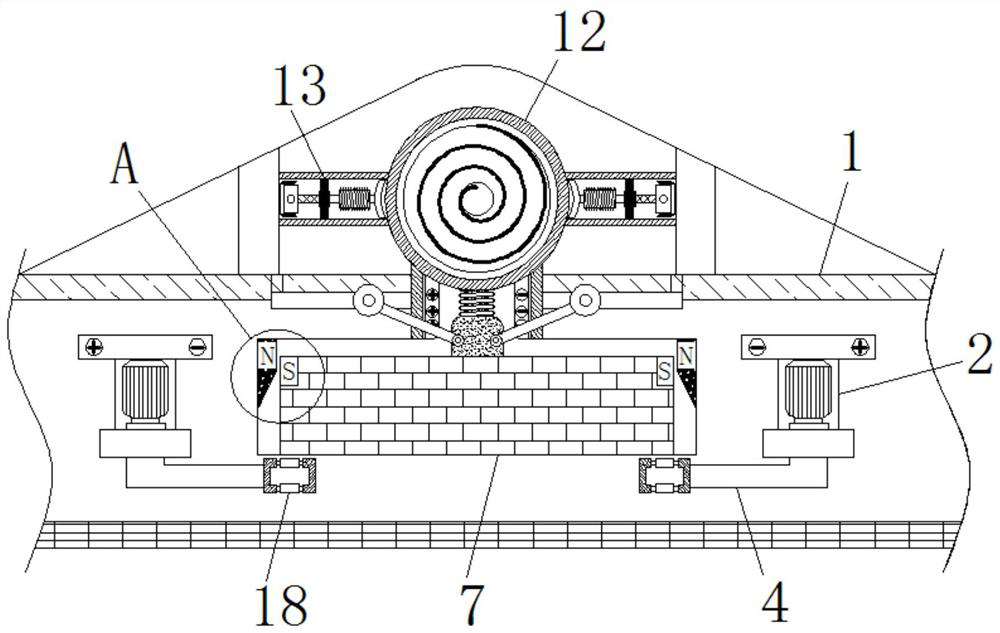 Automatic falling type intelligent filter plate cleaning device