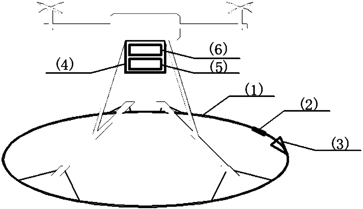 Transient electromagnetic receiving device for small multi-rotor low-altitude UAV