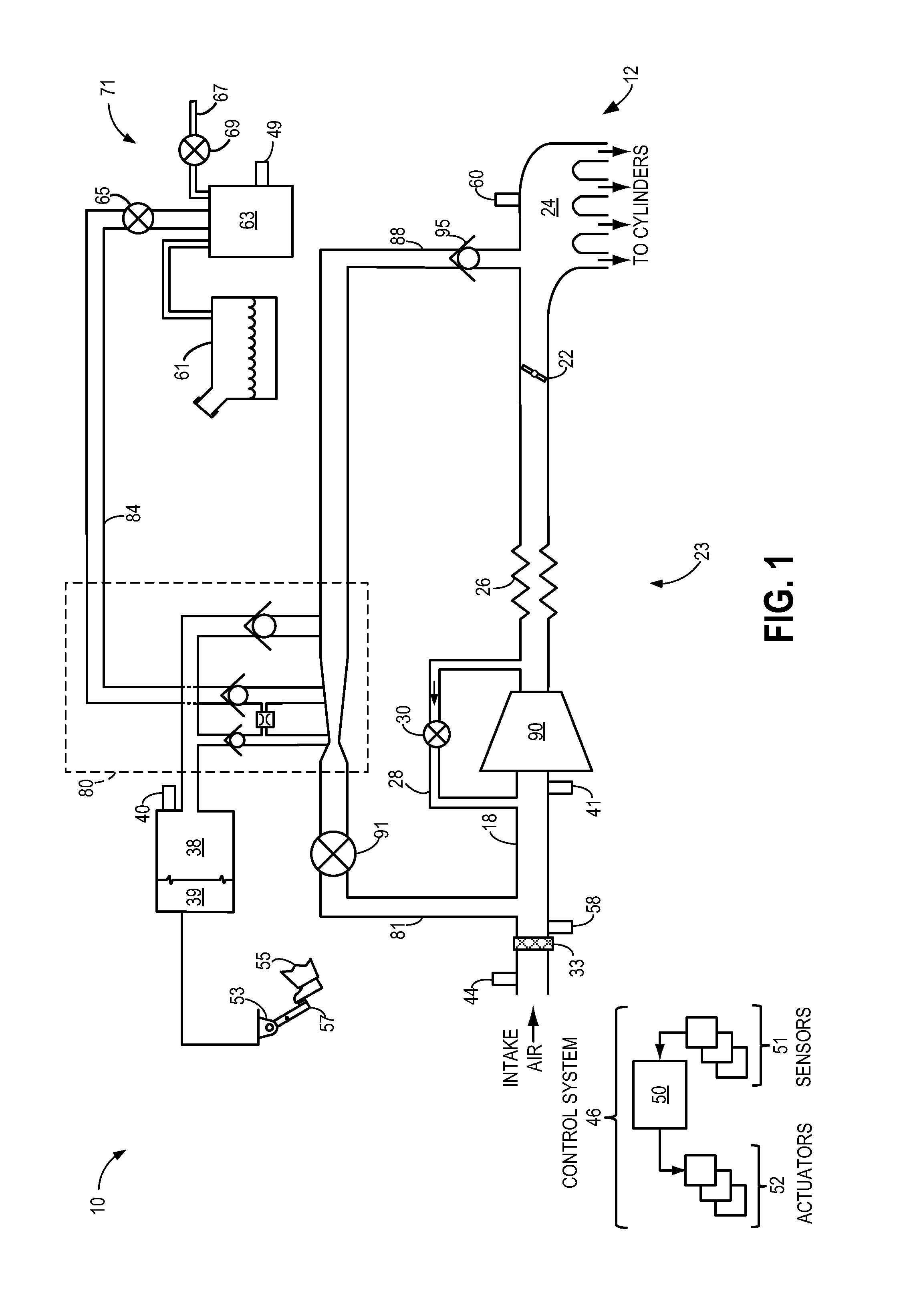 Multiple tap aspirator with leak passage
