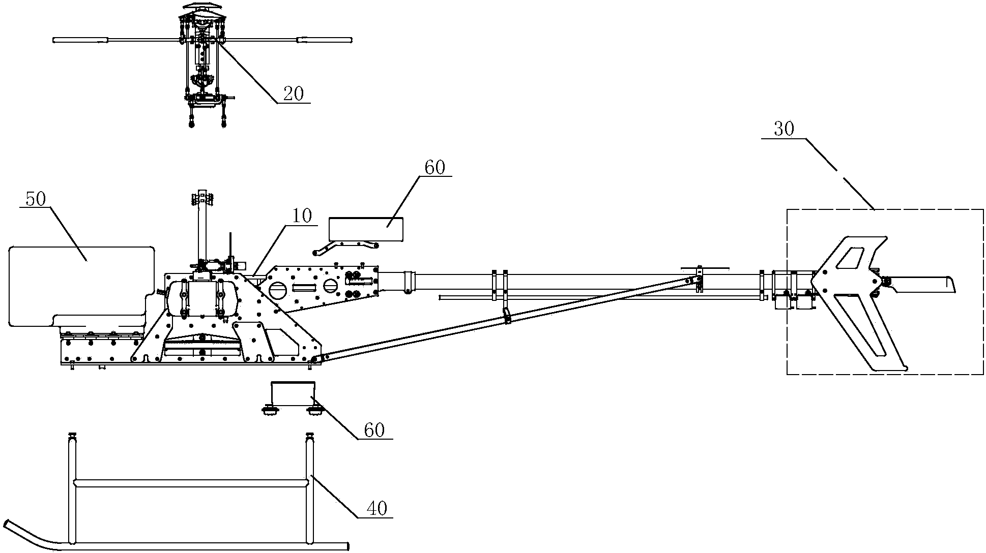 Engineering rotor-type unmanned aircraft