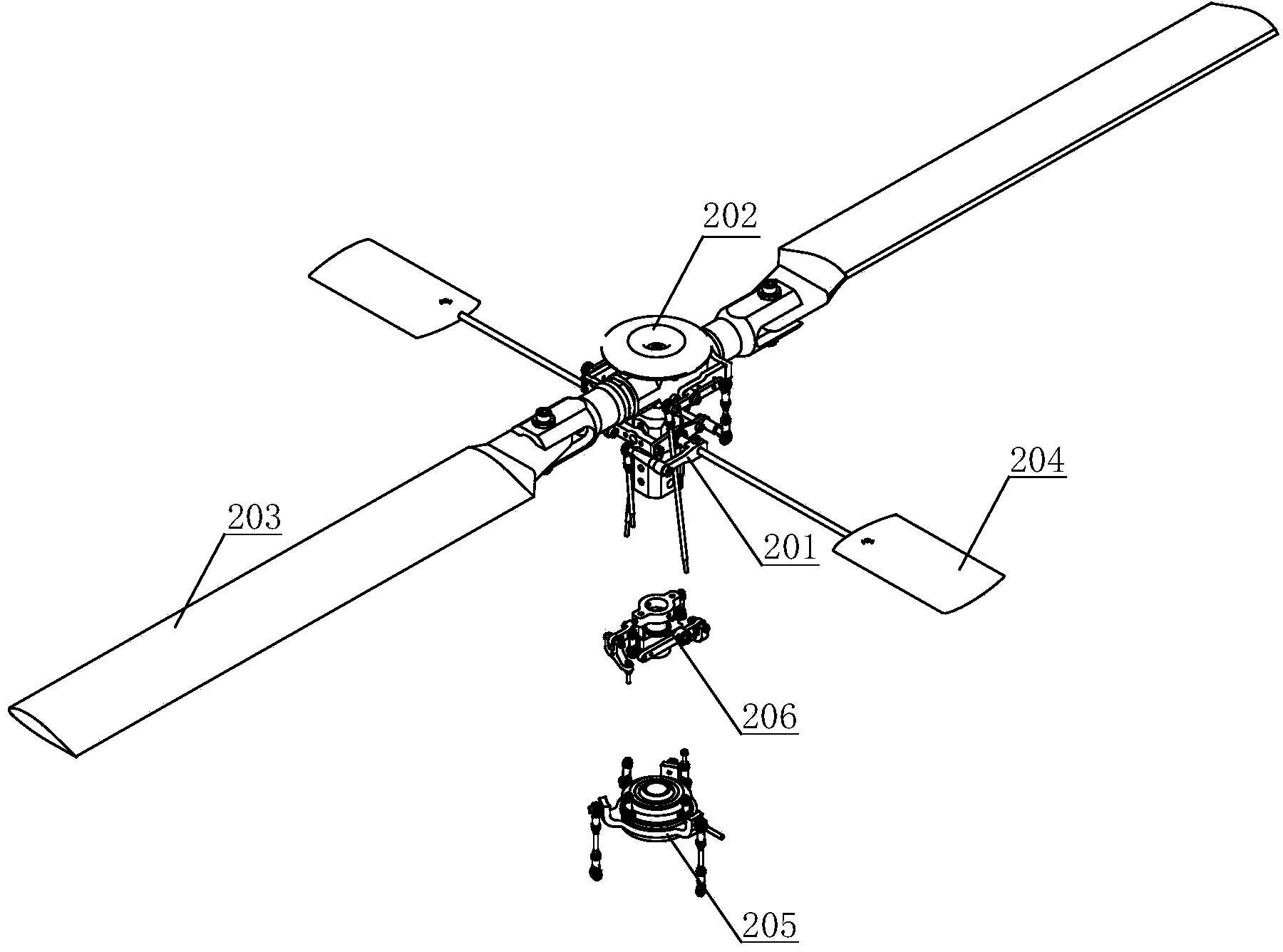 Engineering rotor-type unmanned aircraft
