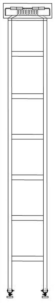 Movable car roof ladder applied to heavy public service rail car