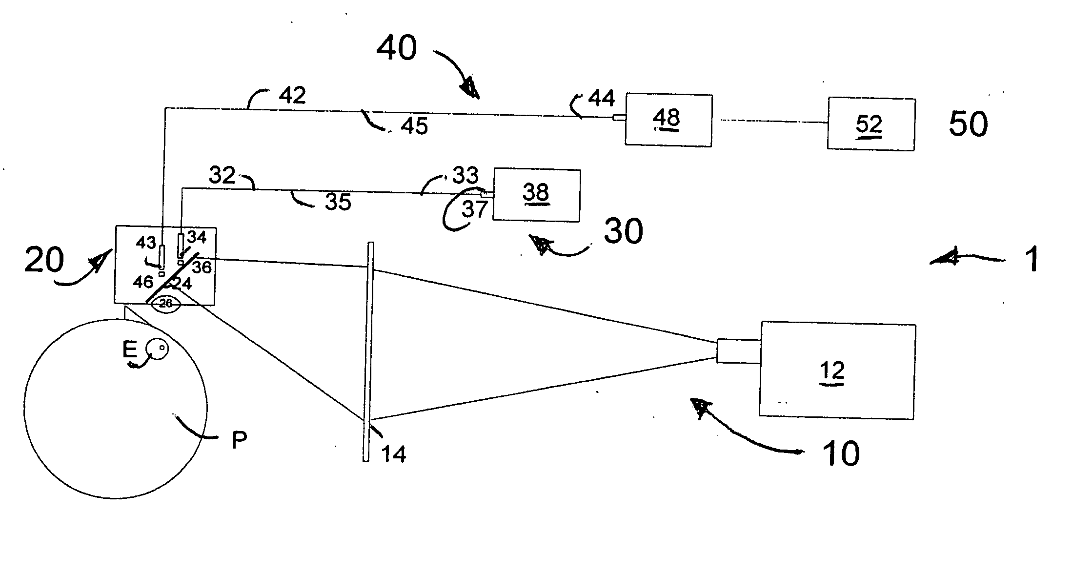 Integral viewing and eye imaging system for visual projection systems