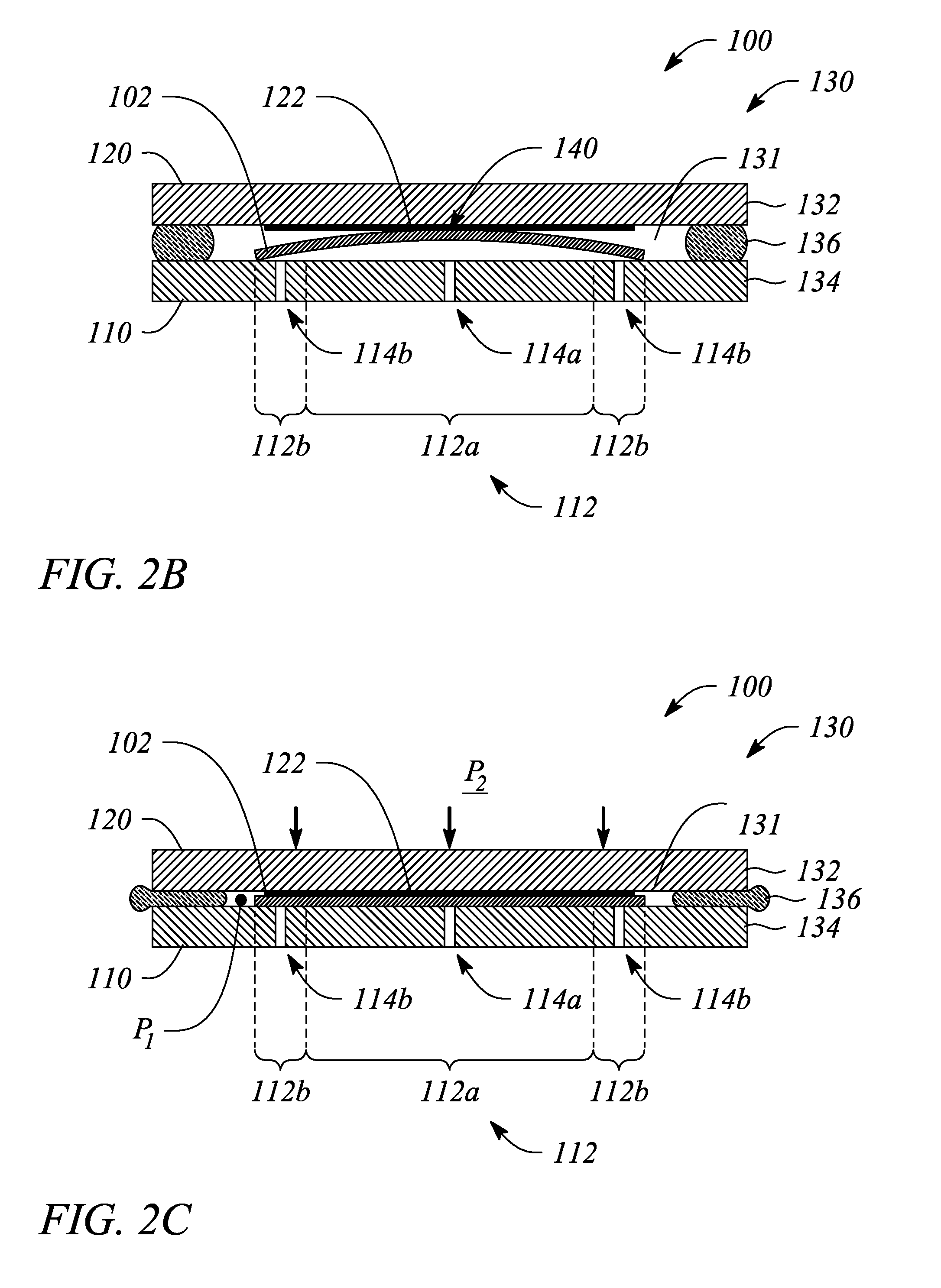 Contact lithography apparatus and method employing substrate deformation