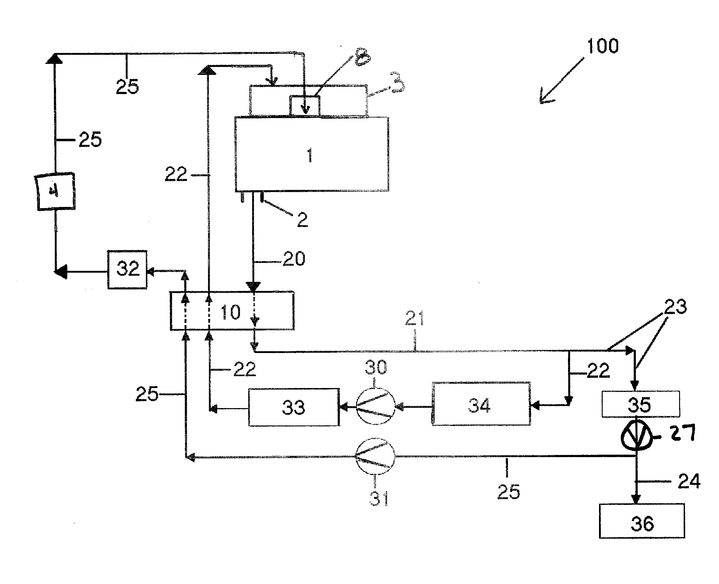 Oxy-fuel combustion oxidant heater internal arrangement