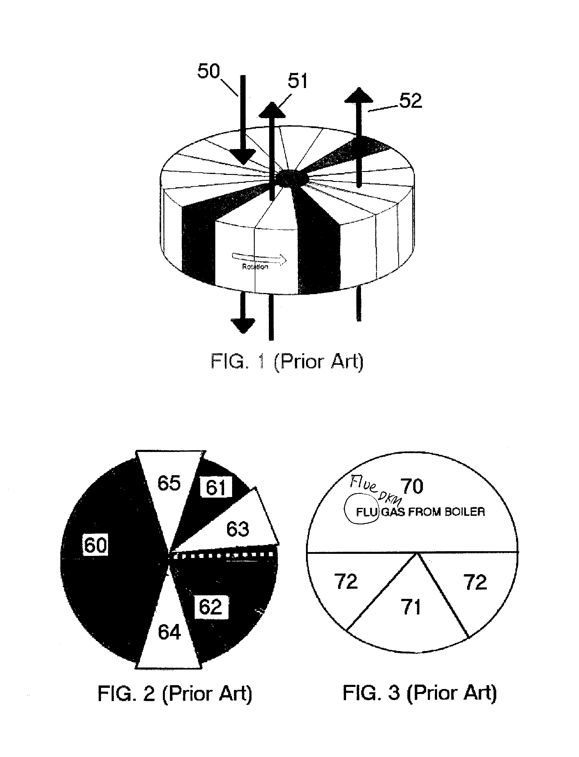 Oxy-fuel combustion oxidant heater internal arrangement