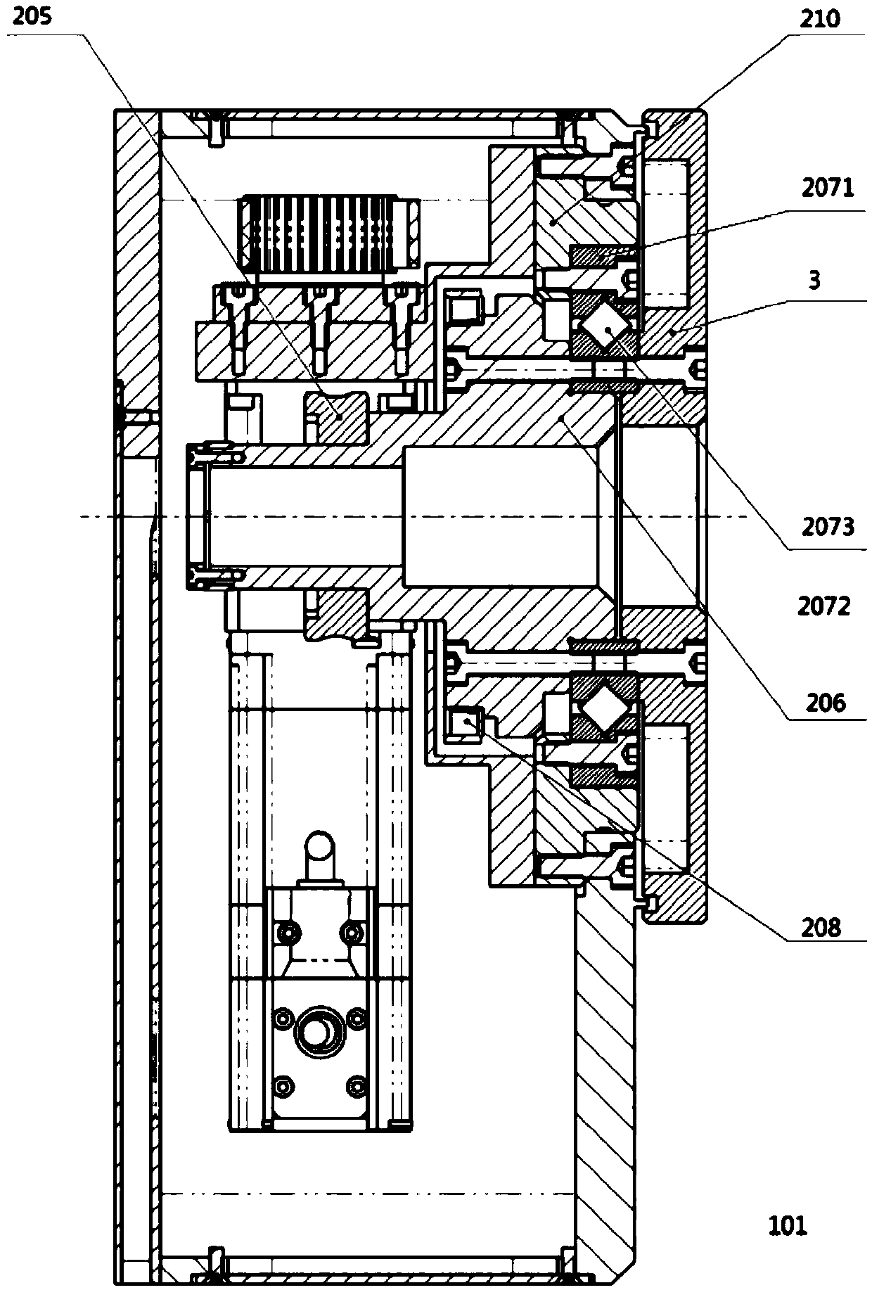 Azimuth scanning positioning mechanism and radar system