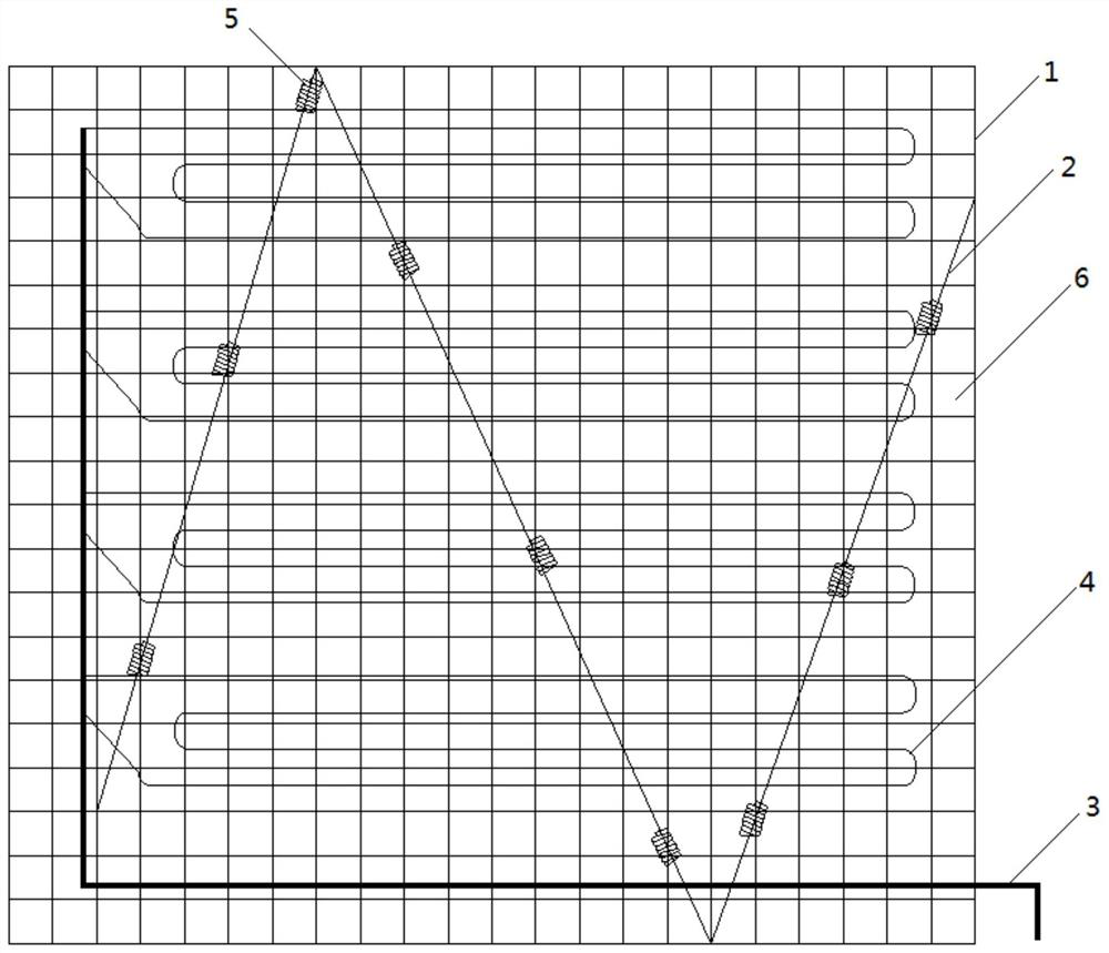 Wiring method for safe grounding of electric floor heating