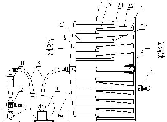 Self-cleaning filter for cigarette factories