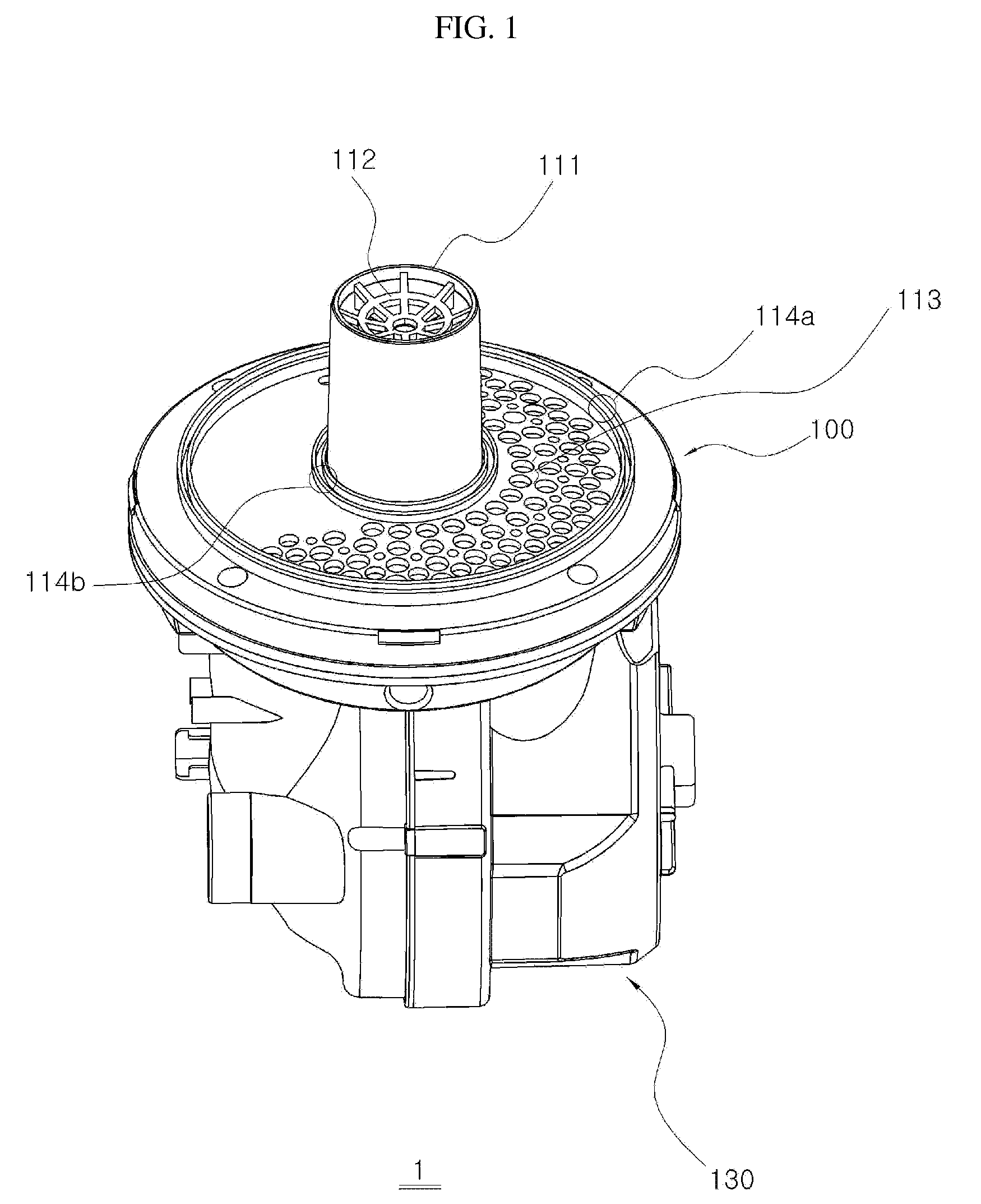 Fan motor apparatus having diffuser unit for vacuum cleaner