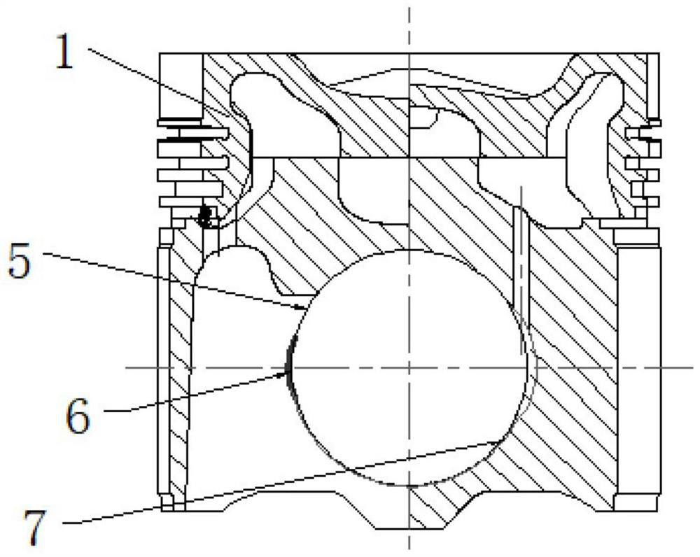 Large-cylinder-diameter forged steel piston and manufacturing method thereof