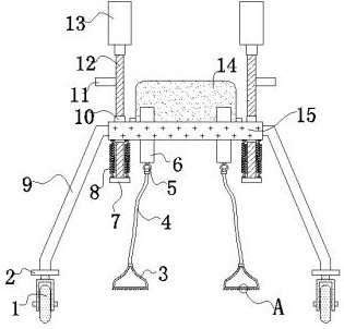 A walking ability training auxiliary device for rehabilitation of long-term bedridden patients