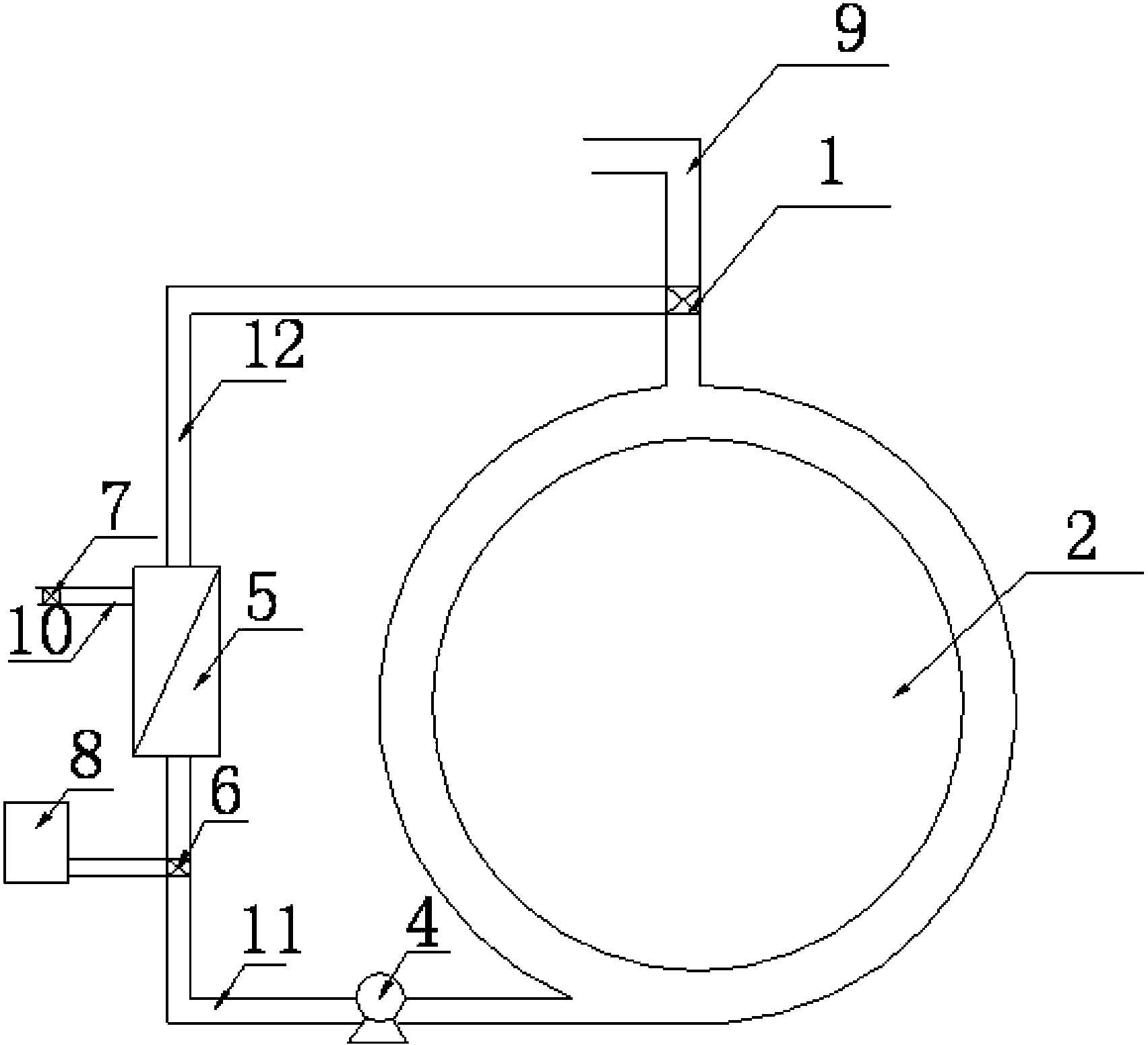 Clothes washing water recycling device, washing method thereof and water-saving clothes washing control method