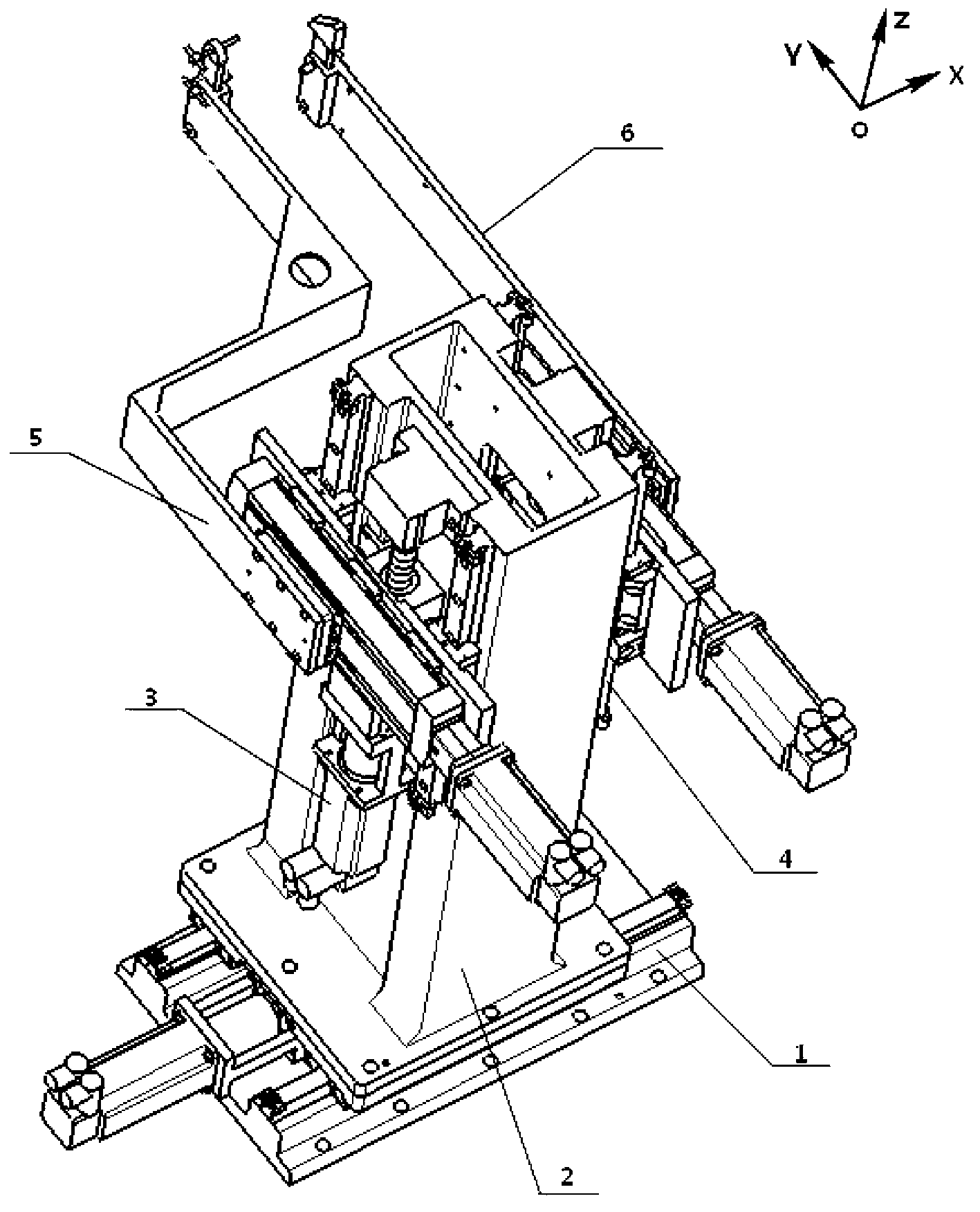 Three-coordinate double-support arm positioner