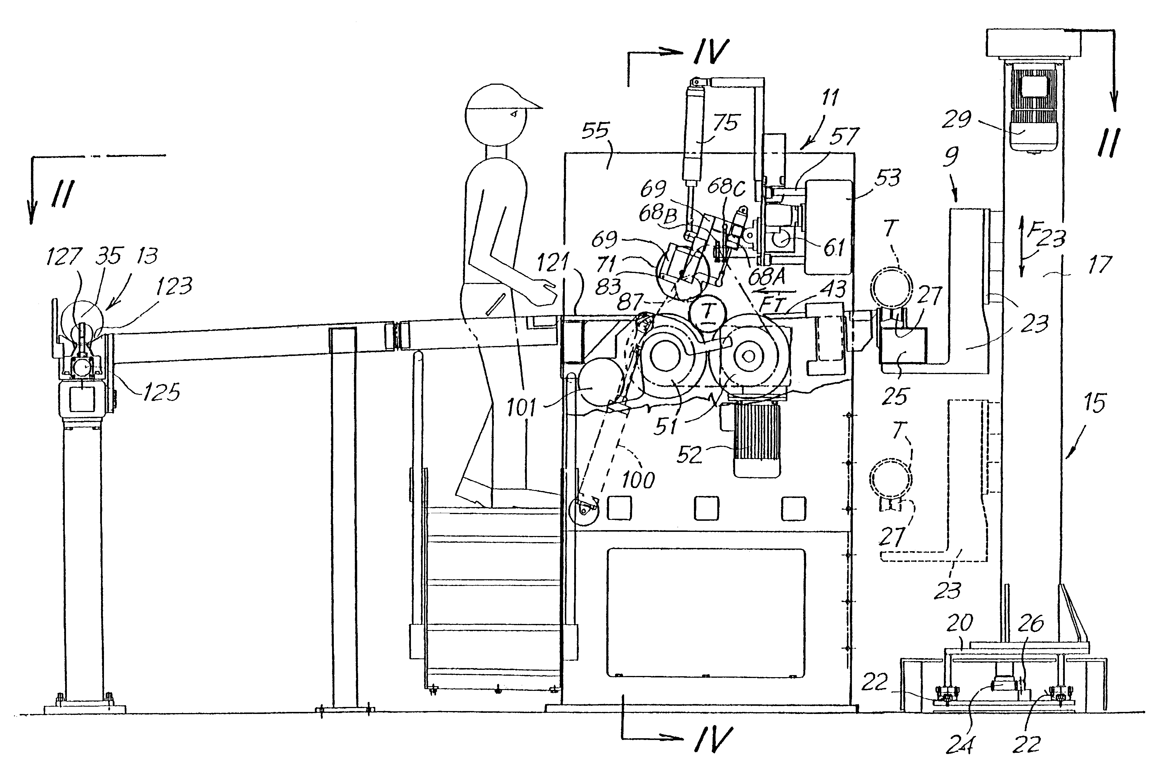 Apparatus and method for preparing winding mandrels and cores for rewinding machines